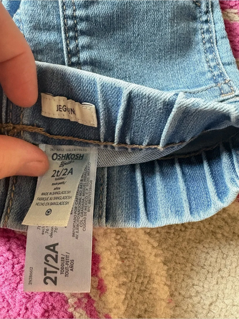 Oshkosh B’Gosh Pull On Waist Jeggings Toddler Girls 2T